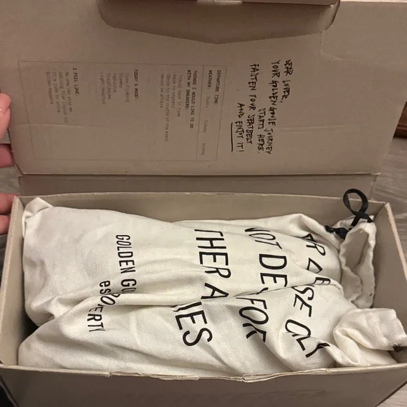 Golden Goose Deluxe Brand Super-Star Sneakers Black Silver Glitter Size 10 - Picture 12 of 12